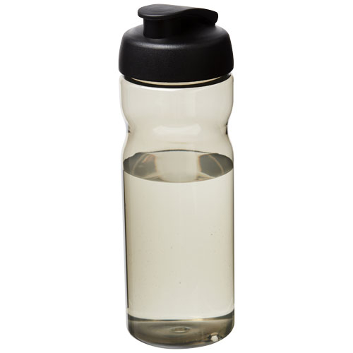 Bouteille de sport publicitaire 650ml Ocean Plastic H2O Active® Charbon et Noir